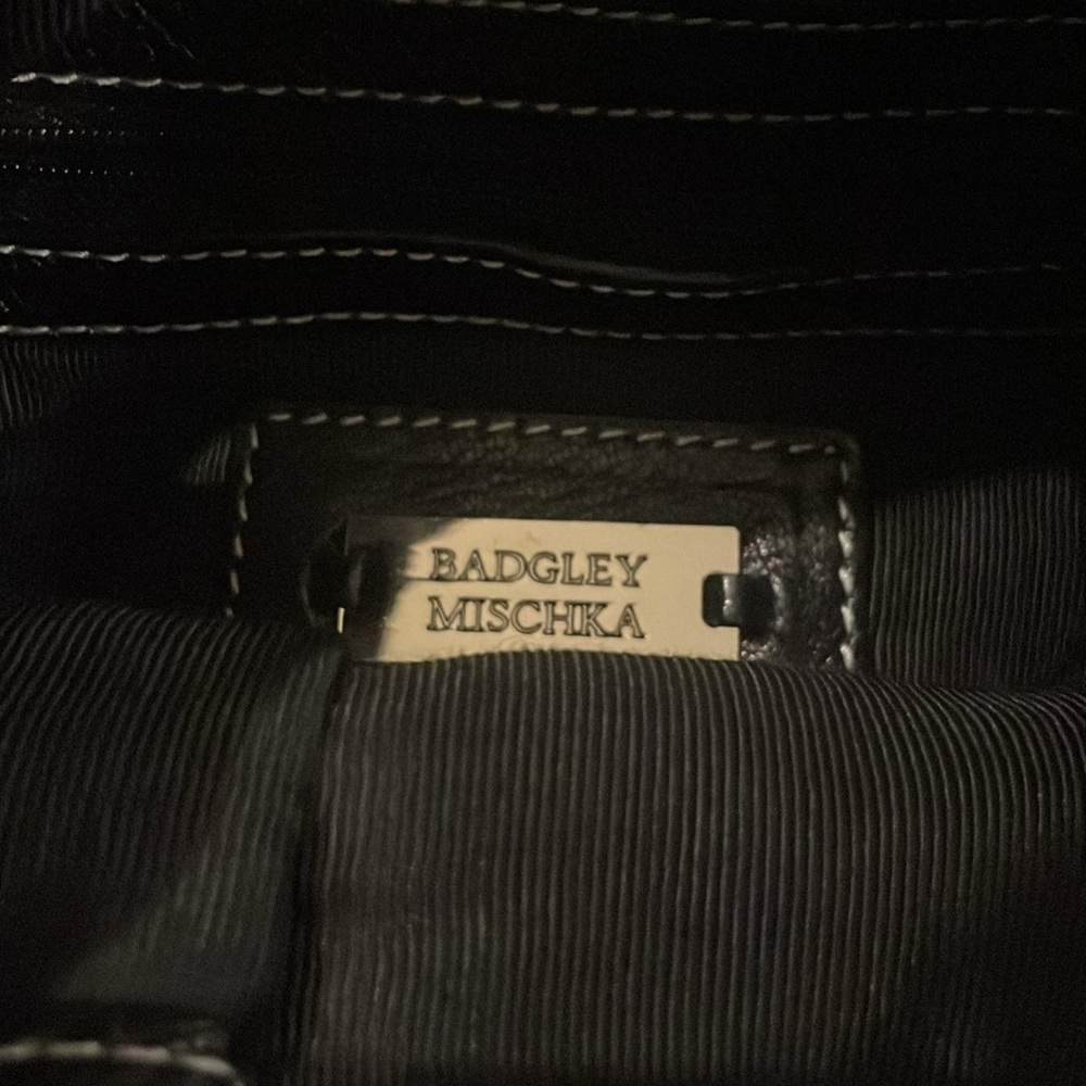Badgley Mischka Black Bag - Picture 7 of 11